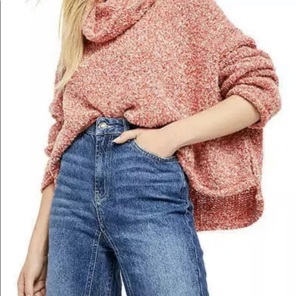 NWT Free People Bff Red Lotus sweater XS, Med, Lg - Picture 2 of 15